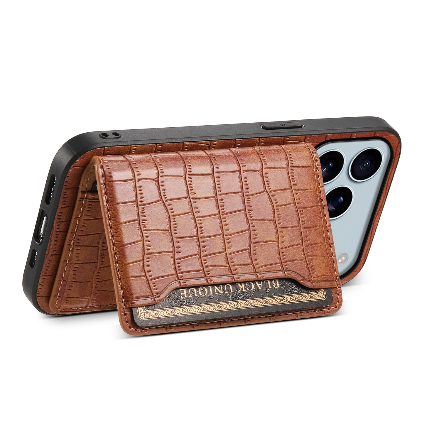 2-IN-1 PU Bag Case - Crocodile pattern