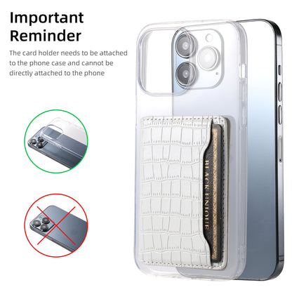 Glue Bifold PU Card Bag - Crocodile Skin Pattern