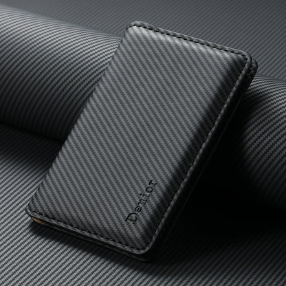 Bifold PU Leather Mag Wallet - Carbon Pattern