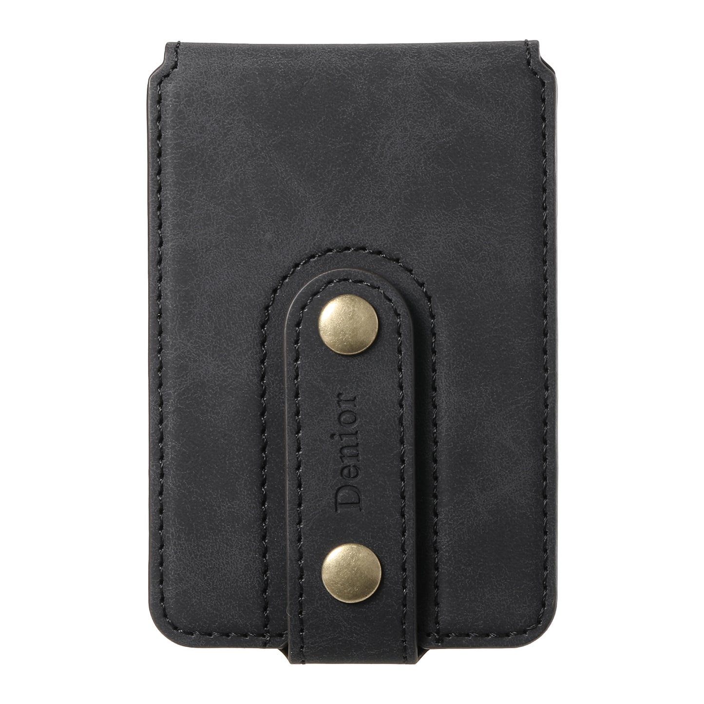 Bifold Vertical PU Leather Mag Wallet - Clasp
