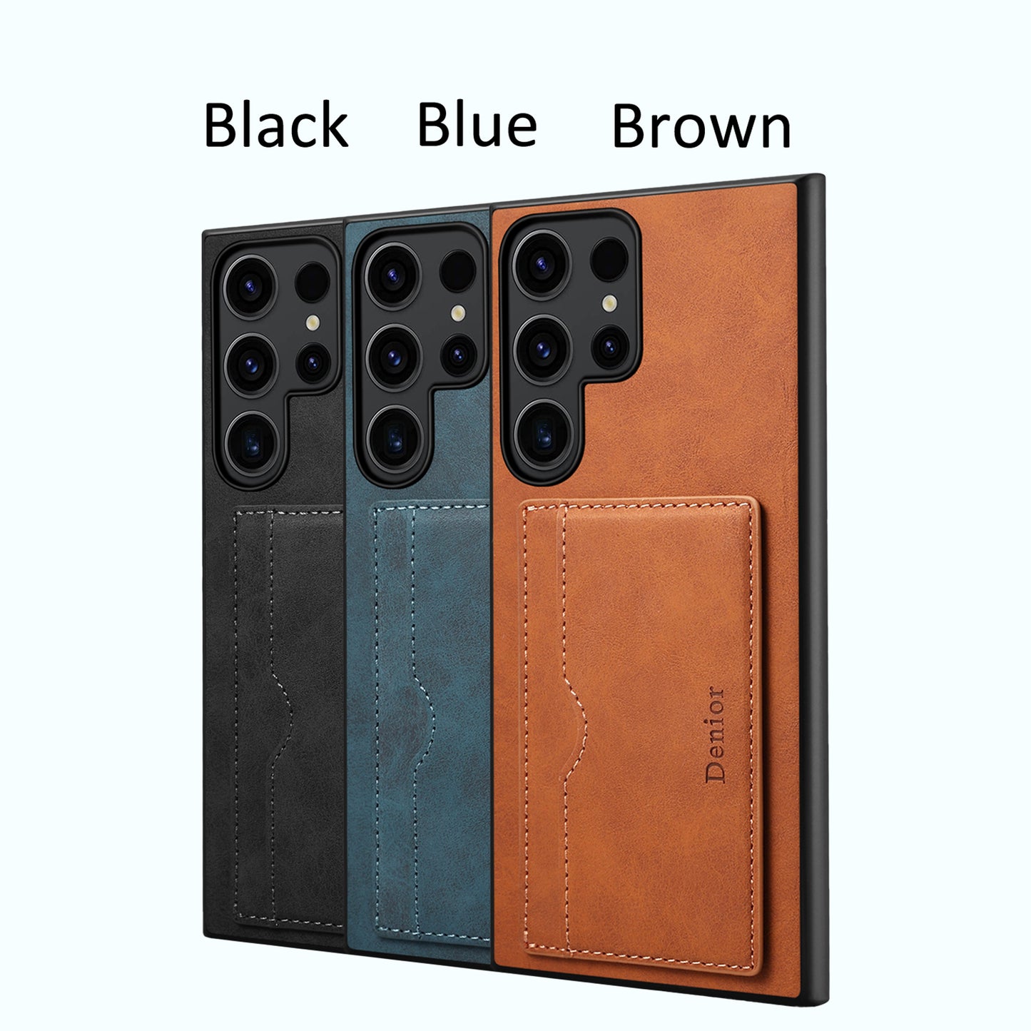 PU Retro Faux Leather Wallet Case with Horizontal Kickstand (For Samsung)