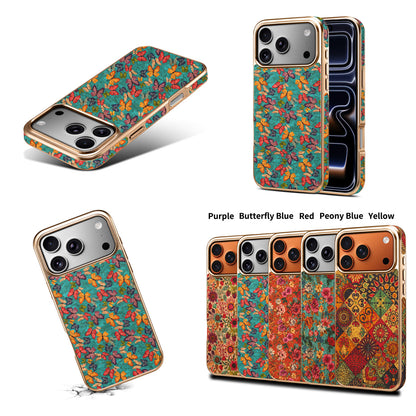 Floral Butterfly Electroplated Phone Case
