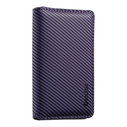 Bifold PU Leather Mag Wallet - Carbon Pattern