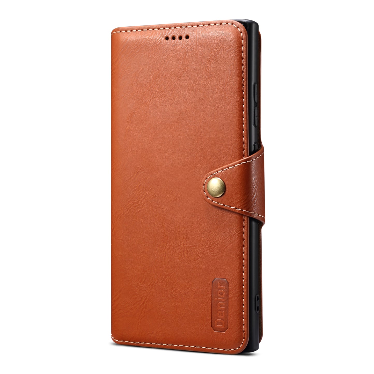 PU Faux Leather Texture Button Wallet Phone Case (For Samsung)
