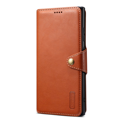 PU Faux Leather Texture Button Wallet Phone Case (For Samsung)