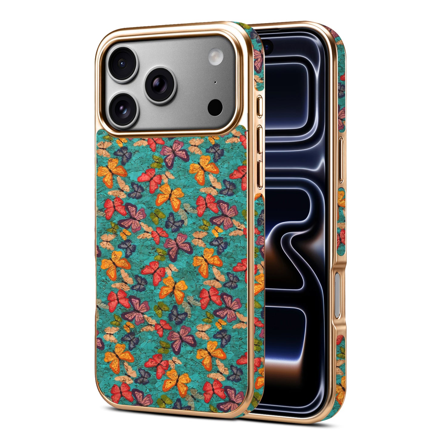 Floral Butterfly Electroplated Phone Case