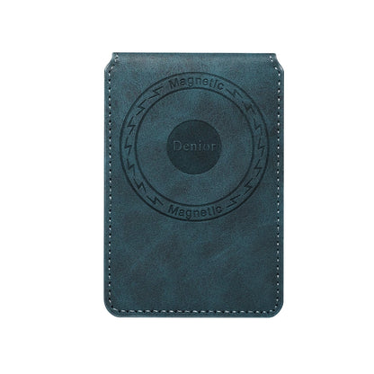 PU Faux Leather Vintage Pattern Top-bottom Open Magnetic Card Holder
