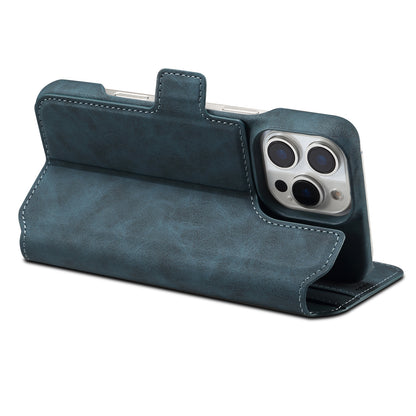 PC Retro Faux Leather Pattern Detachable Magnetic Wallet Phone Case