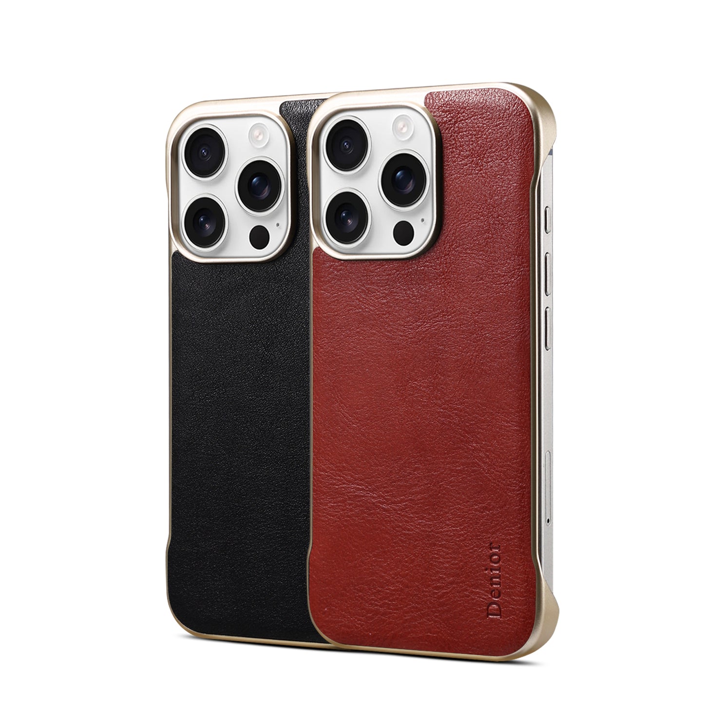 Genuine Leather Borderless Magnetic Phone Case