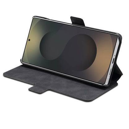 PU Retro Faux Leather Detachable Magnetic Wallet Stand Phone Case (For Samsung)