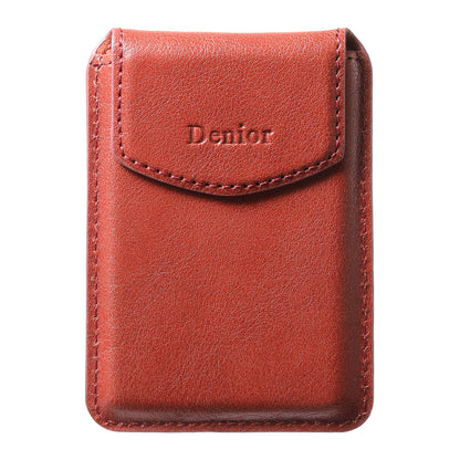 Genuine Leather Magnetic Card Holder