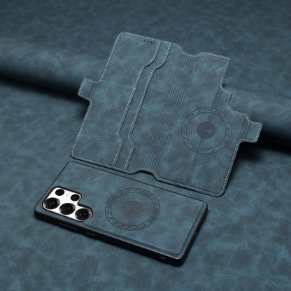2IN1 Detachable Magnetic Samsung Phone Case & Card Pocket（Blue）