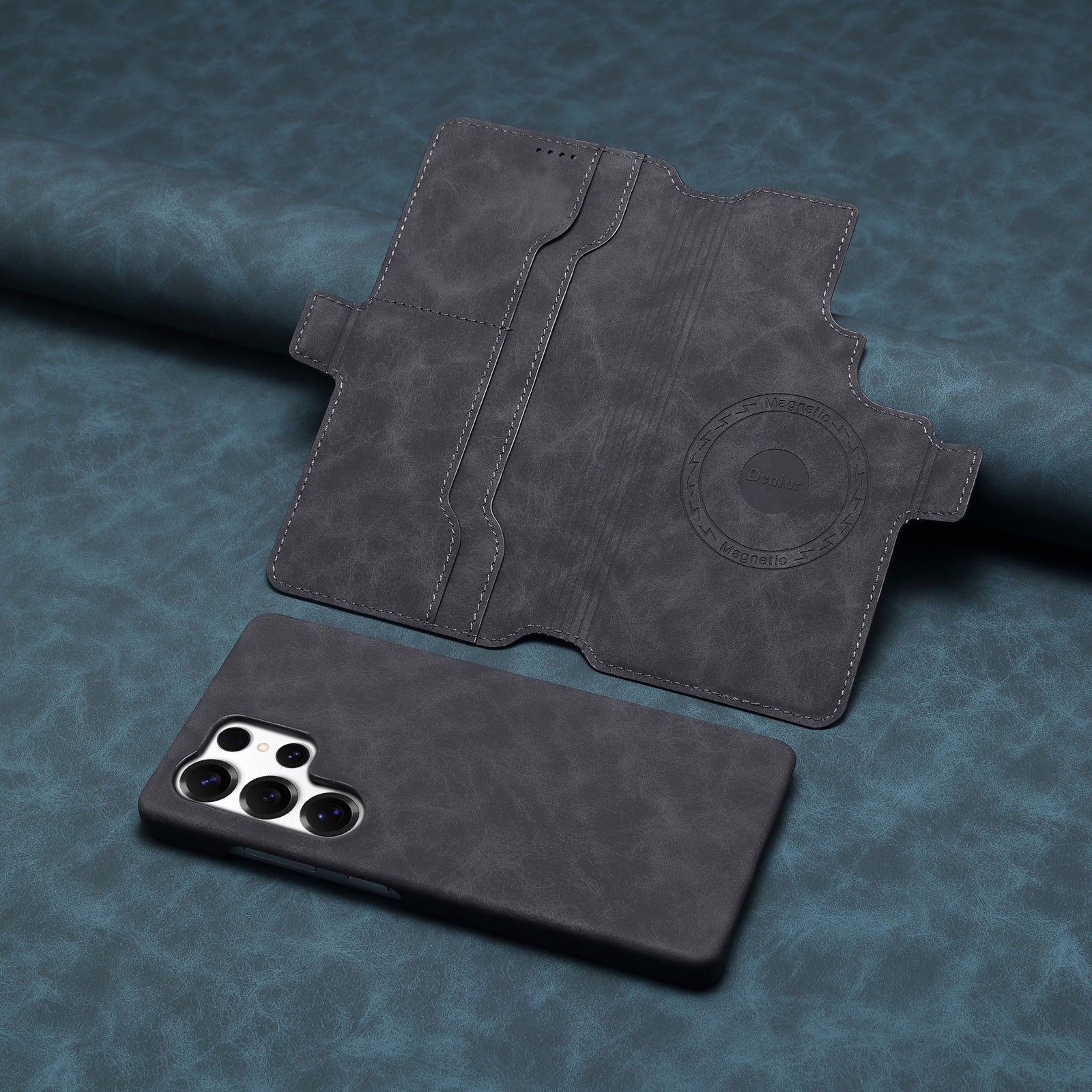 2IN1 Detachable Magnetic Samsung Phone Case & Card Pocket（Black）