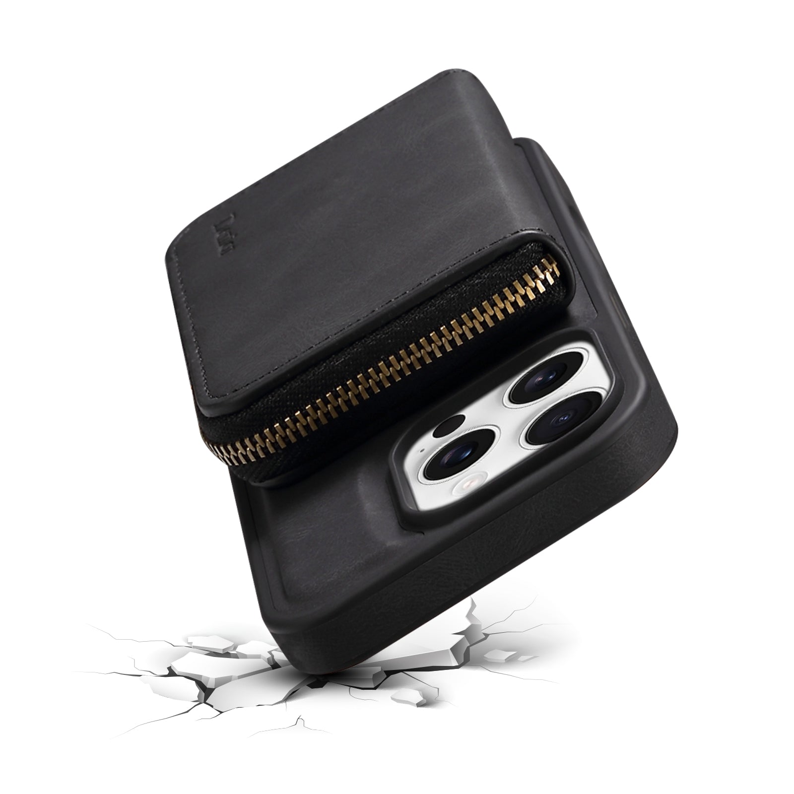 iPhone Series 2IN1 Magnetic Case & RFID Card Bag（Black）