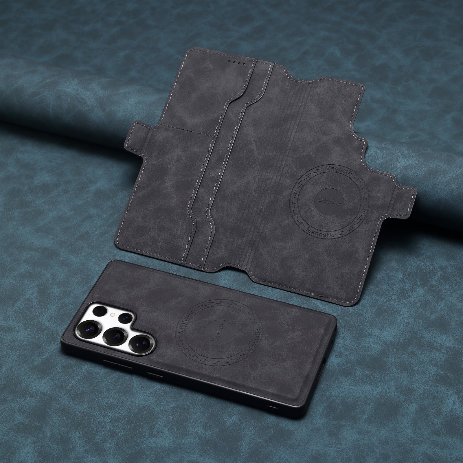 2IN1 Detachable Magnetic Samsung Phone Case & Card Pocket（Black）