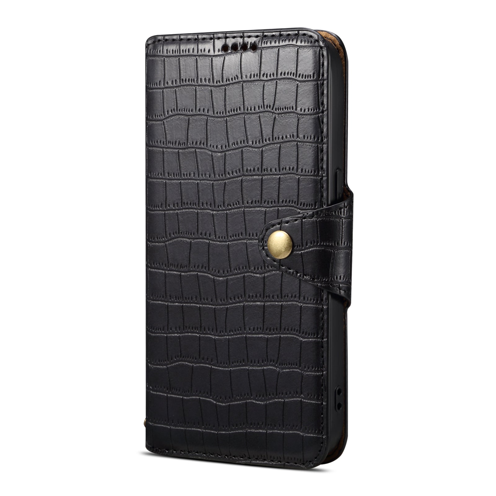 Crocodile PU Leather Huawei Cover Wallet Phone Case（Black）