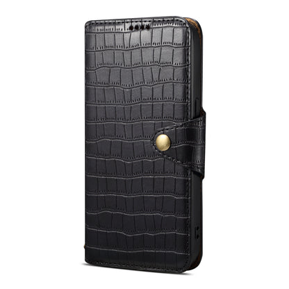 Crocodile PU Leather Huawei Cover Wallet Phone Case（Black）