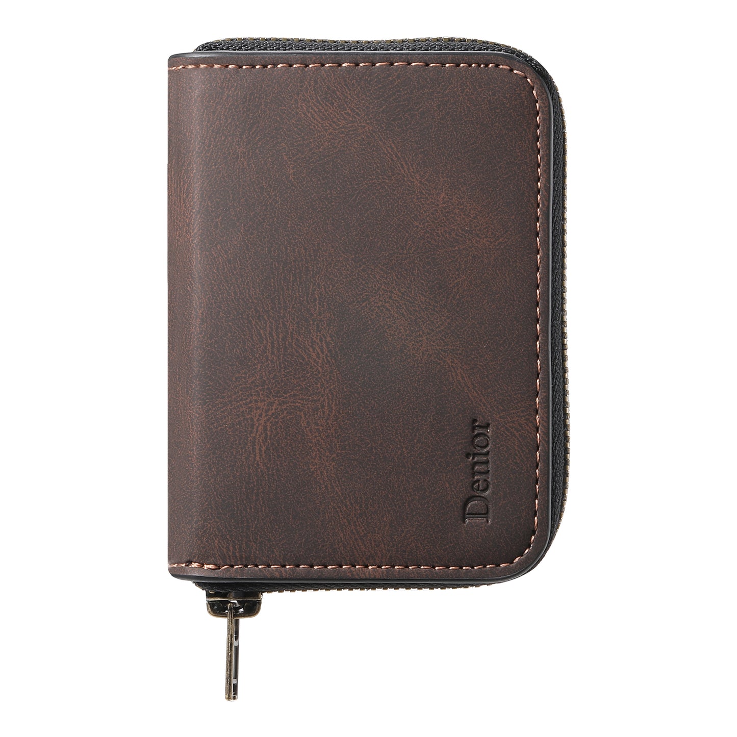 PU Skin-Feel Magnetic Zipper Card Holder