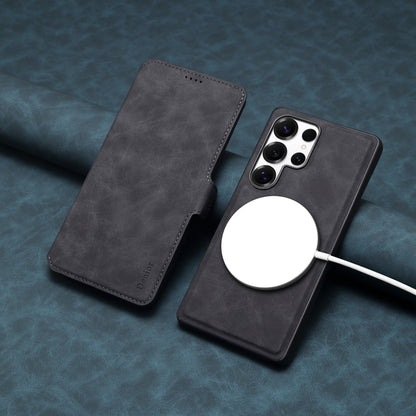 PU Retro Faux Leather Magnetic Wallet Phone Case (For Samsung)