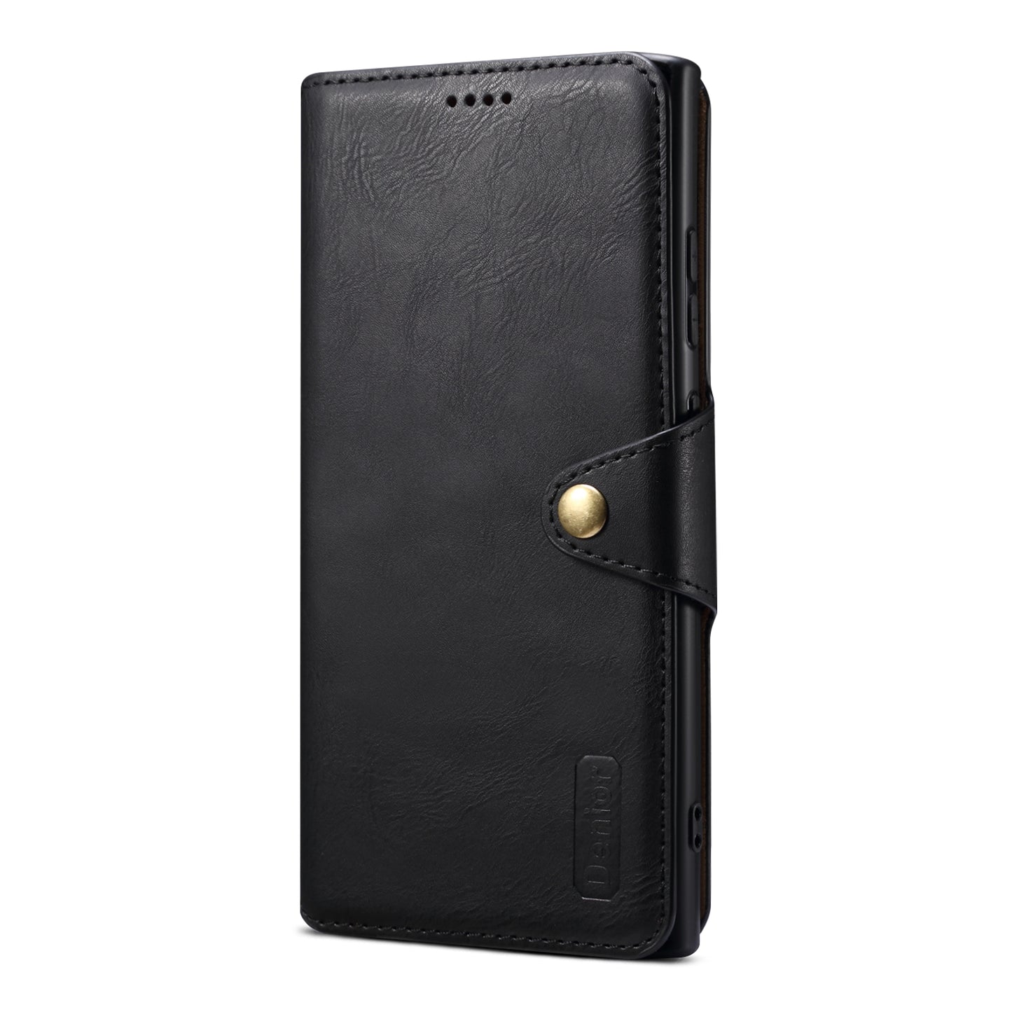 PU Faux Leather Texture Button Wallet Phone Case (For Samsung)