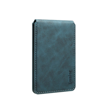 PU Faux Leather Vintage Pattern Top-bottom Open Magnetic Card Holder