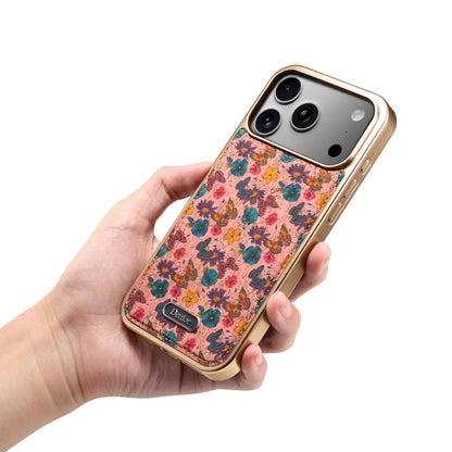 Butterfly Printed Magnetic Electroplated Phone Case