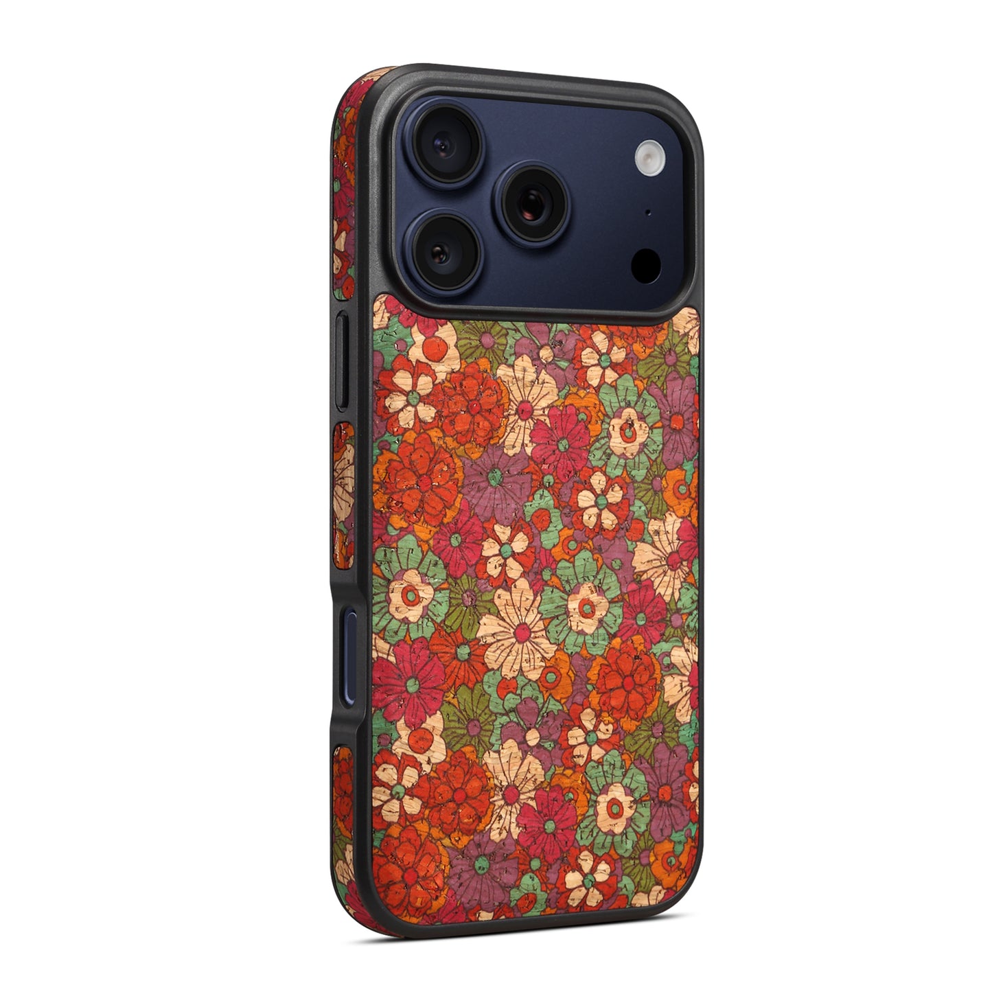 Floral Cork Mag Case