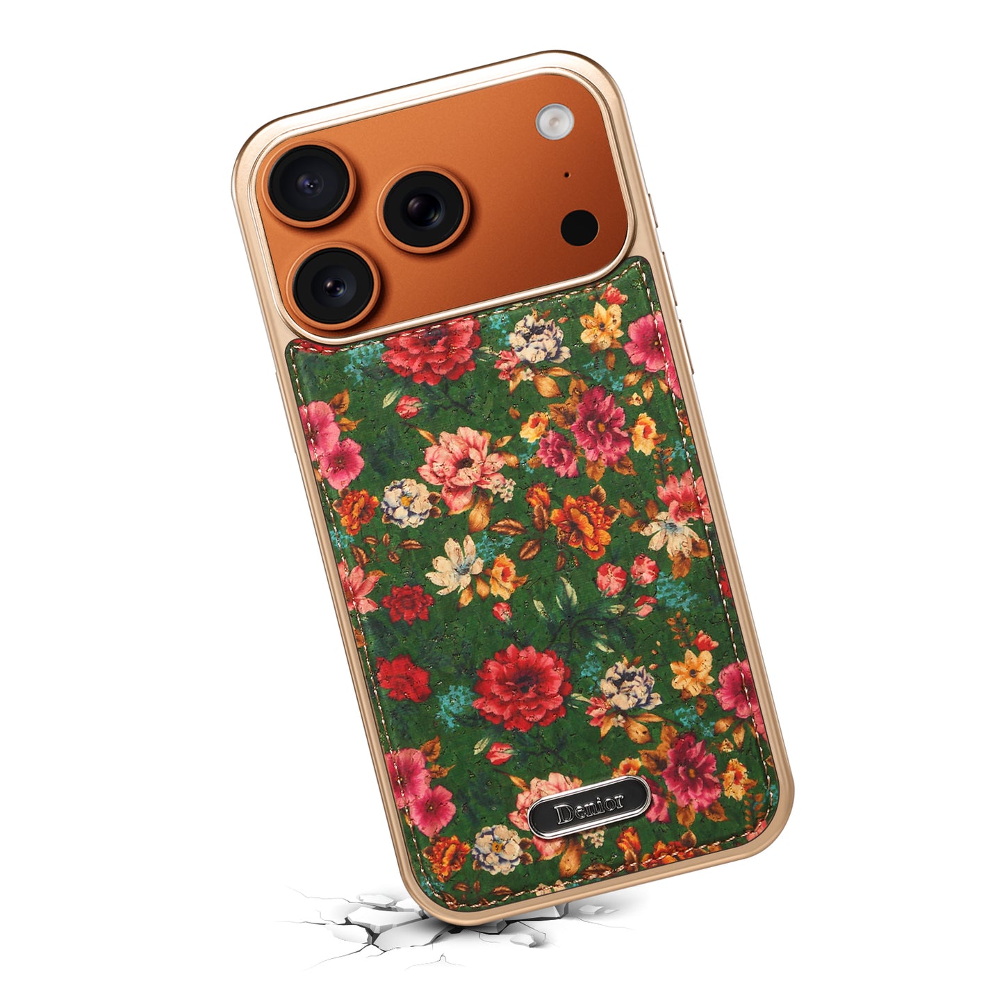 Butterfly Printed Magnetic Electroplated Phone Case