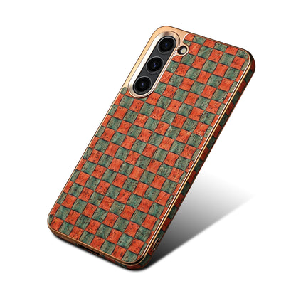 Cork Floral Electroplated Phone Case (For Samsung)