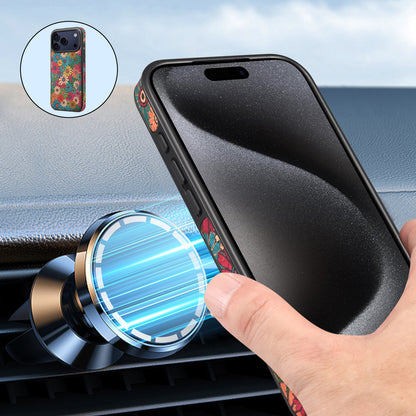 Cork Floral Magnetic Phone Case