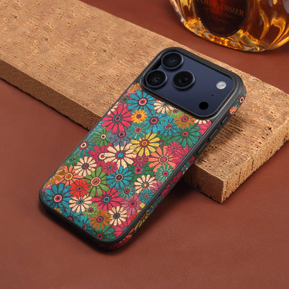 Cork Floral Magnetic Phone Case