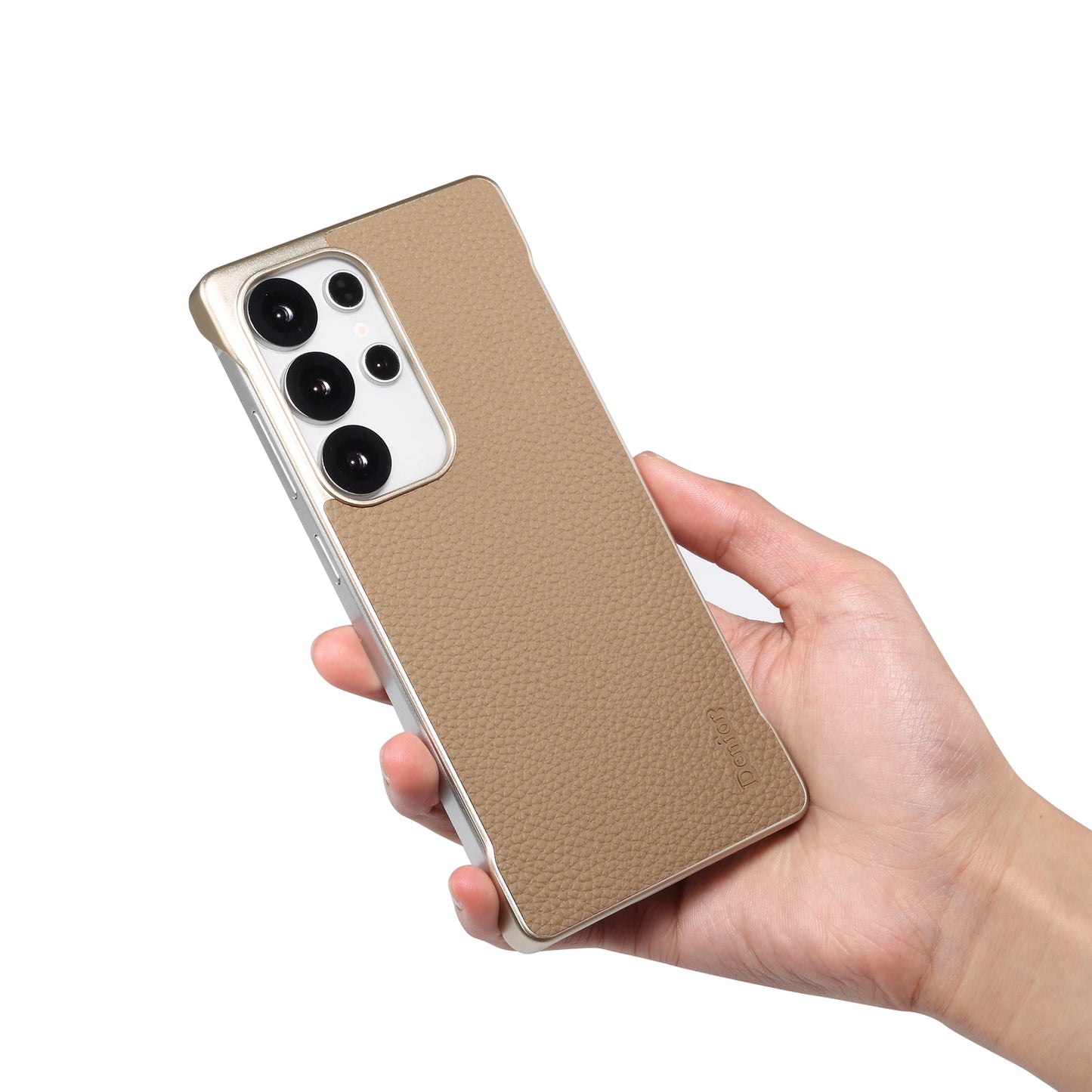 Genuine Leather Litchi Texture Magnetic Phone Case (For Samsung)