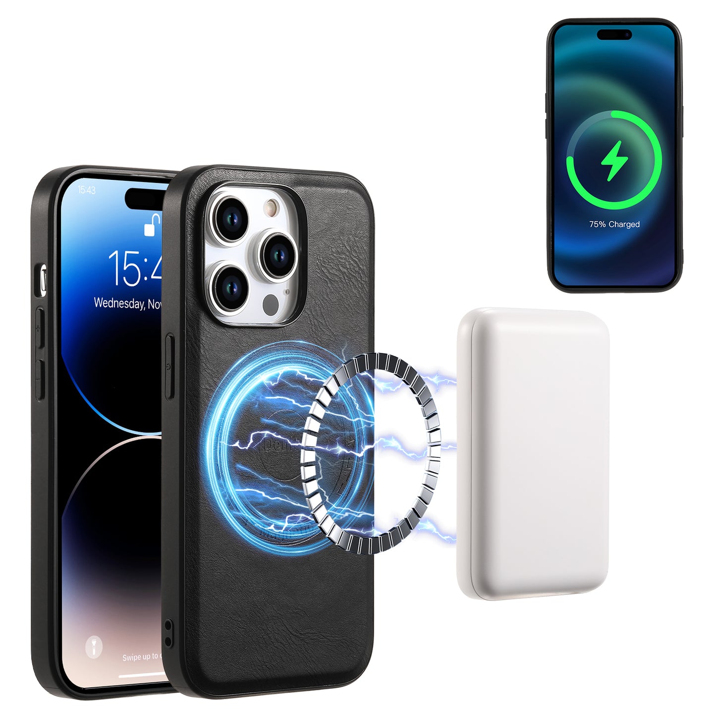 PU Crocodile Texture Phone Case