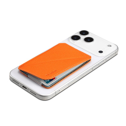 PU Faux Leather Lychee Texture Magnetic Card Holder