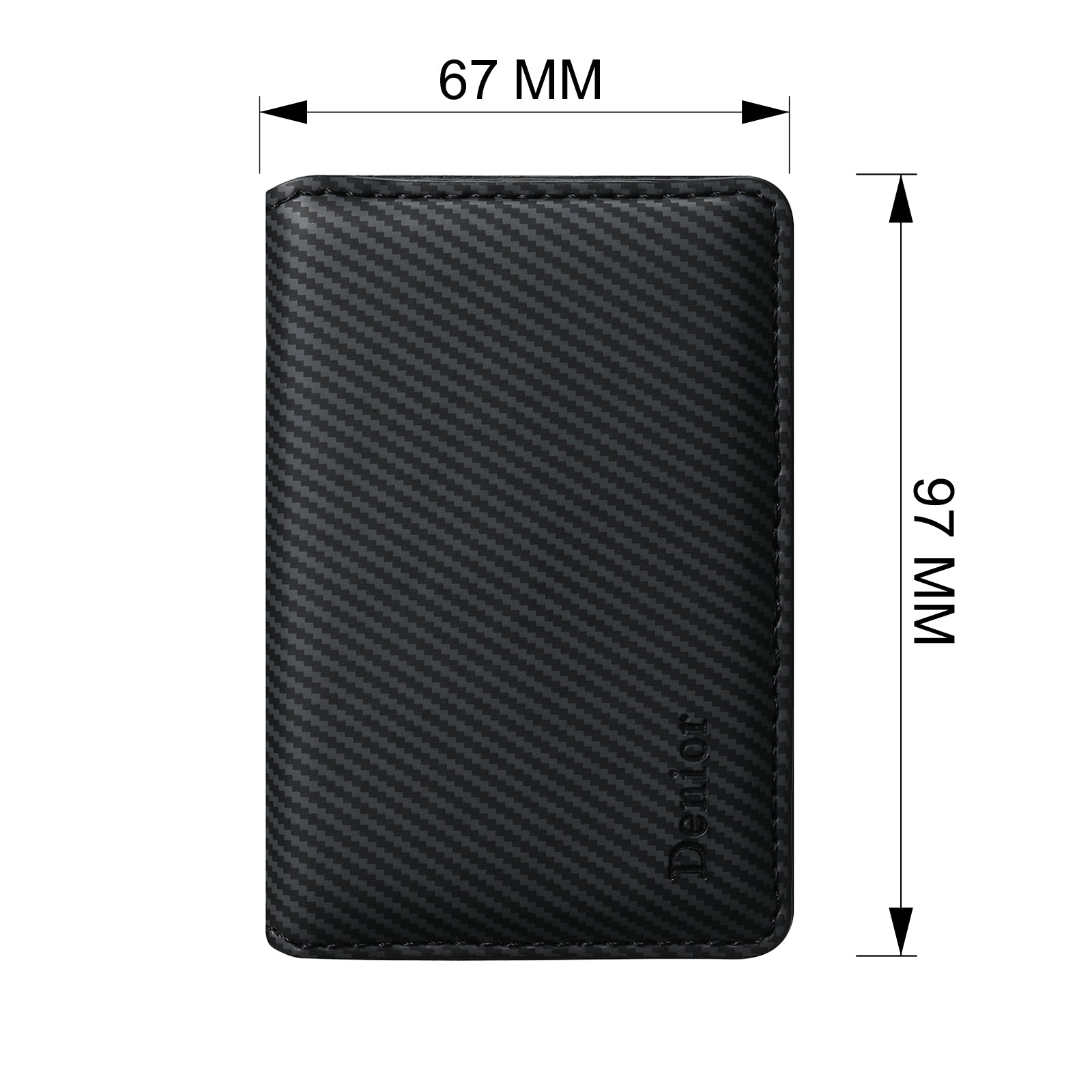 RFID Magnetic Slim Credit Card Bag（Black）