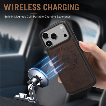 Vintage PU Leather Magnetic Case