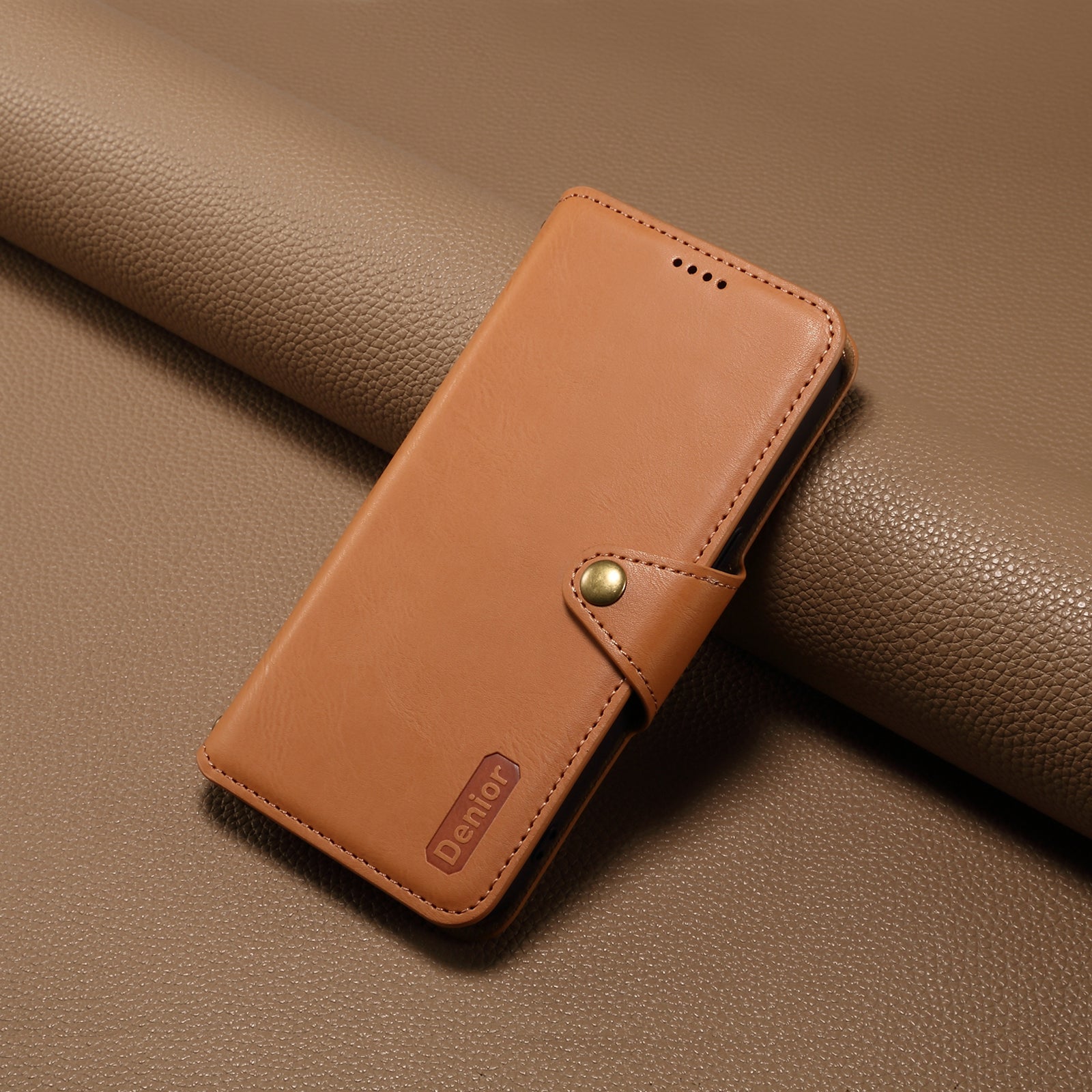 Honor Simple PU Leather Flip Card Wallet Stand Phone Case（Khaki）