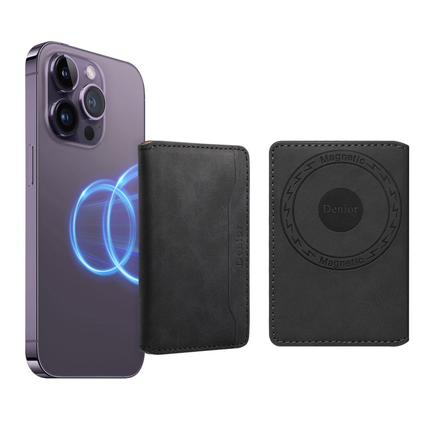 Bifold PU Leather Mag Wallet - Outer Slot
