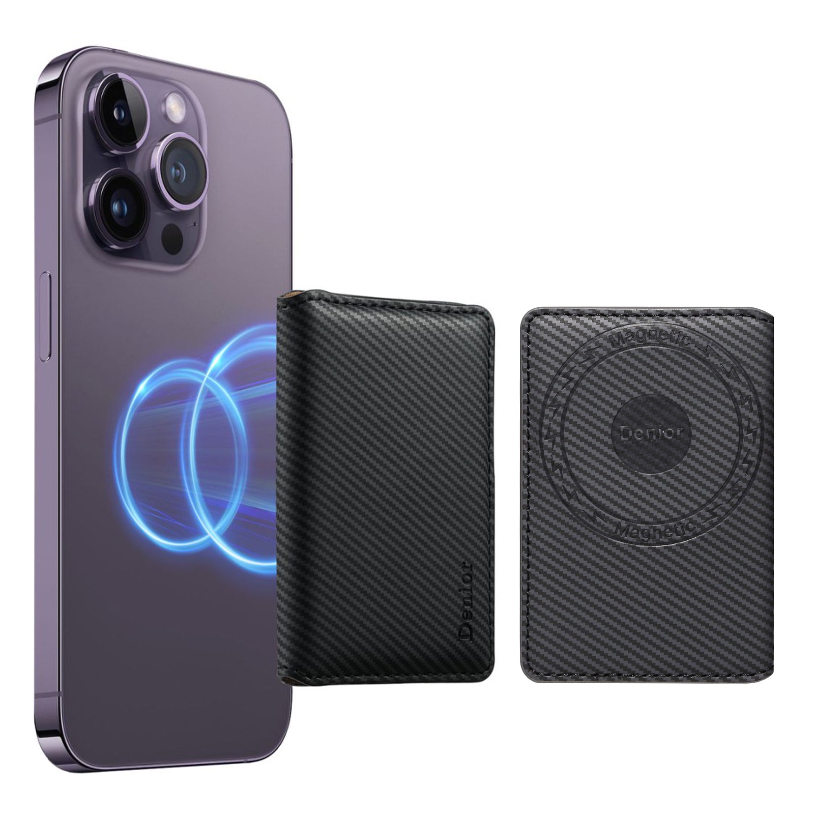 RFID 磁吸超薄信用卡袋（棕色）