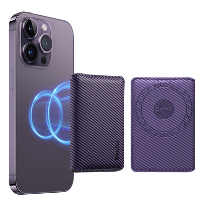 RFID Magnetic Slim Credit Card Bag（Purple）