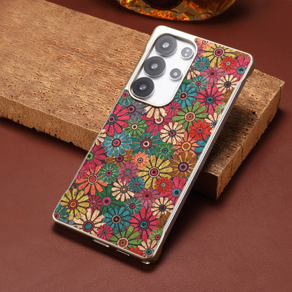 Cork Floral Borderless Magnetic Phone Case (For Samsung)