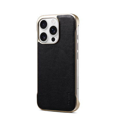 Genuine Leather Borderless Magnetic Phone Case