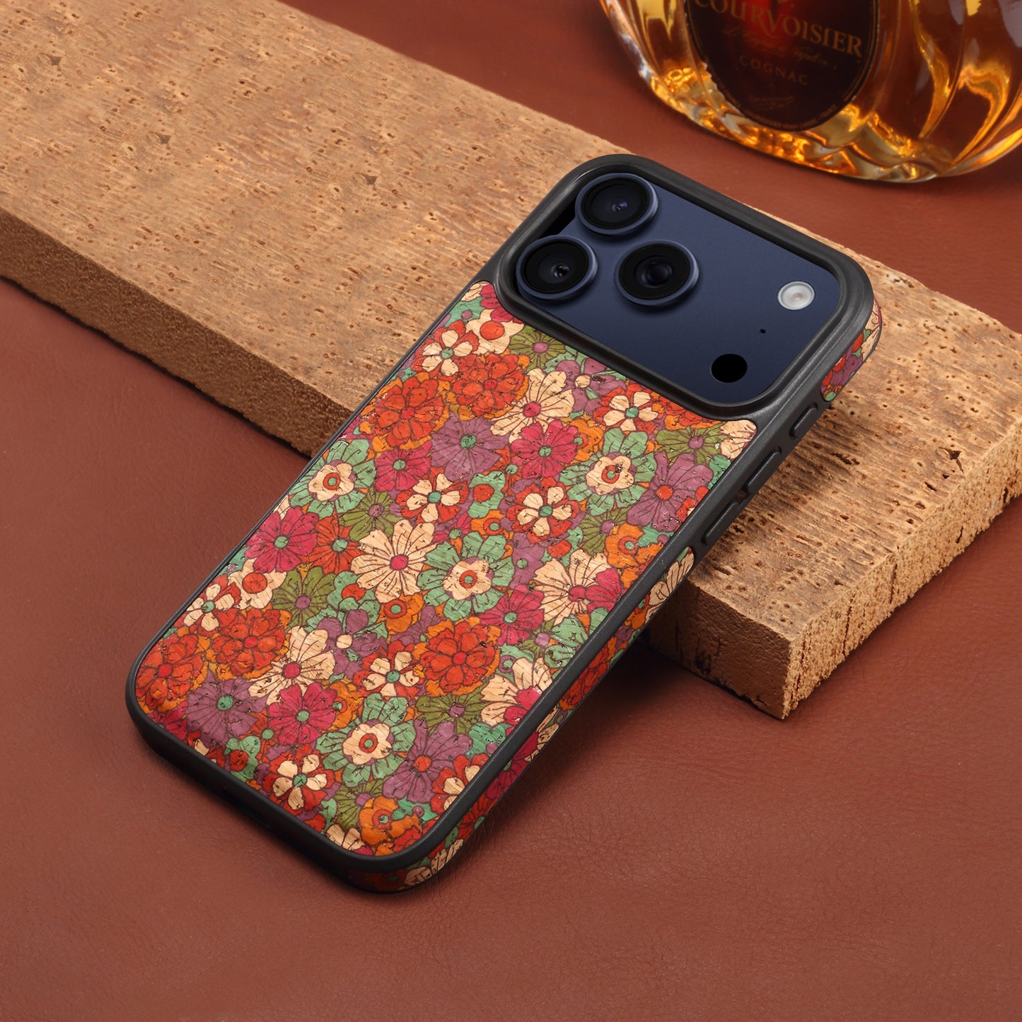 Cork Floral Magnetic Phone Case