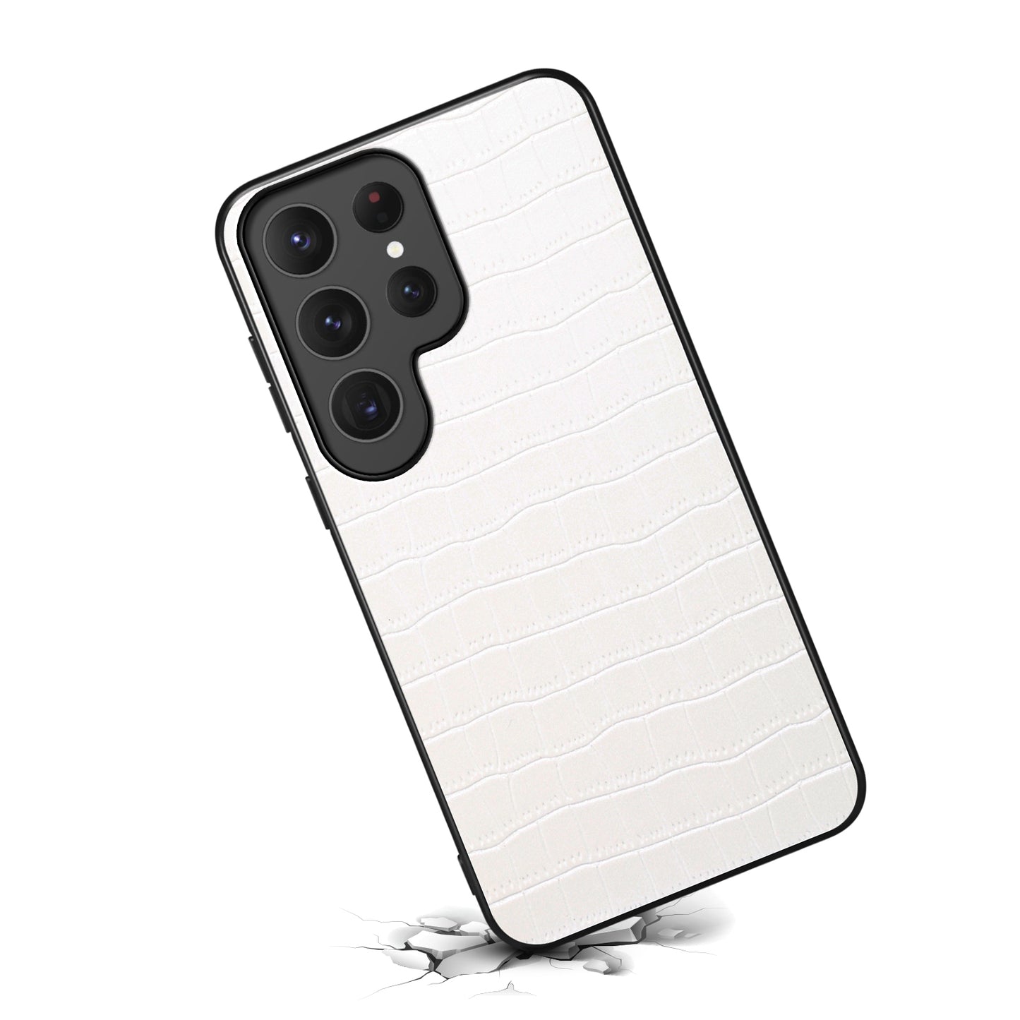 PU Faux Leather Crocodile Texture Phone Case Back Cover (For Samsung)