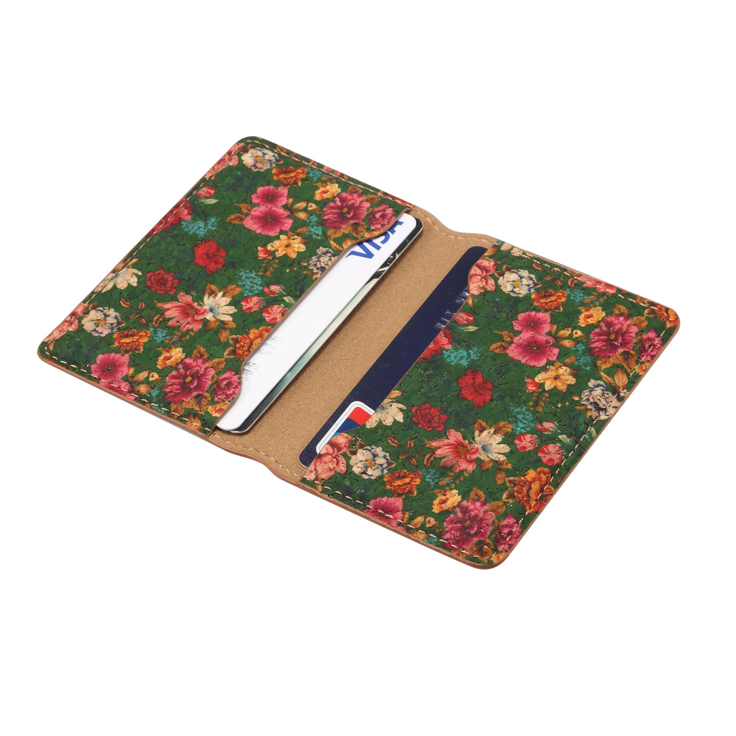 Cork Printed Magnetic Card Holder