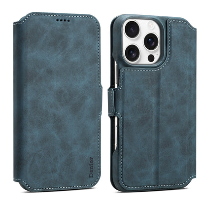 PC Retro Faux Leather Pattern Detachable Magnetic Wallet Phone Case