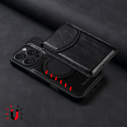 iPhone Series 2IN1 Magnetic Case & Card Bag（Black）