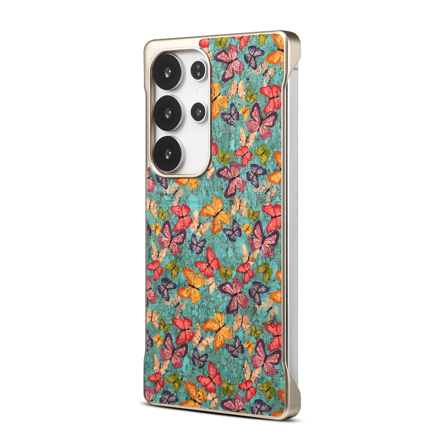 Cork Floral Borderless Magnetic Phone Case (For Samsung)