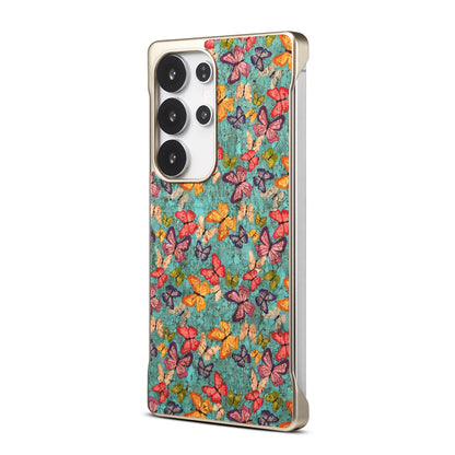 Cork Floral Borderless Magnetic Phone Case (For Samsung)