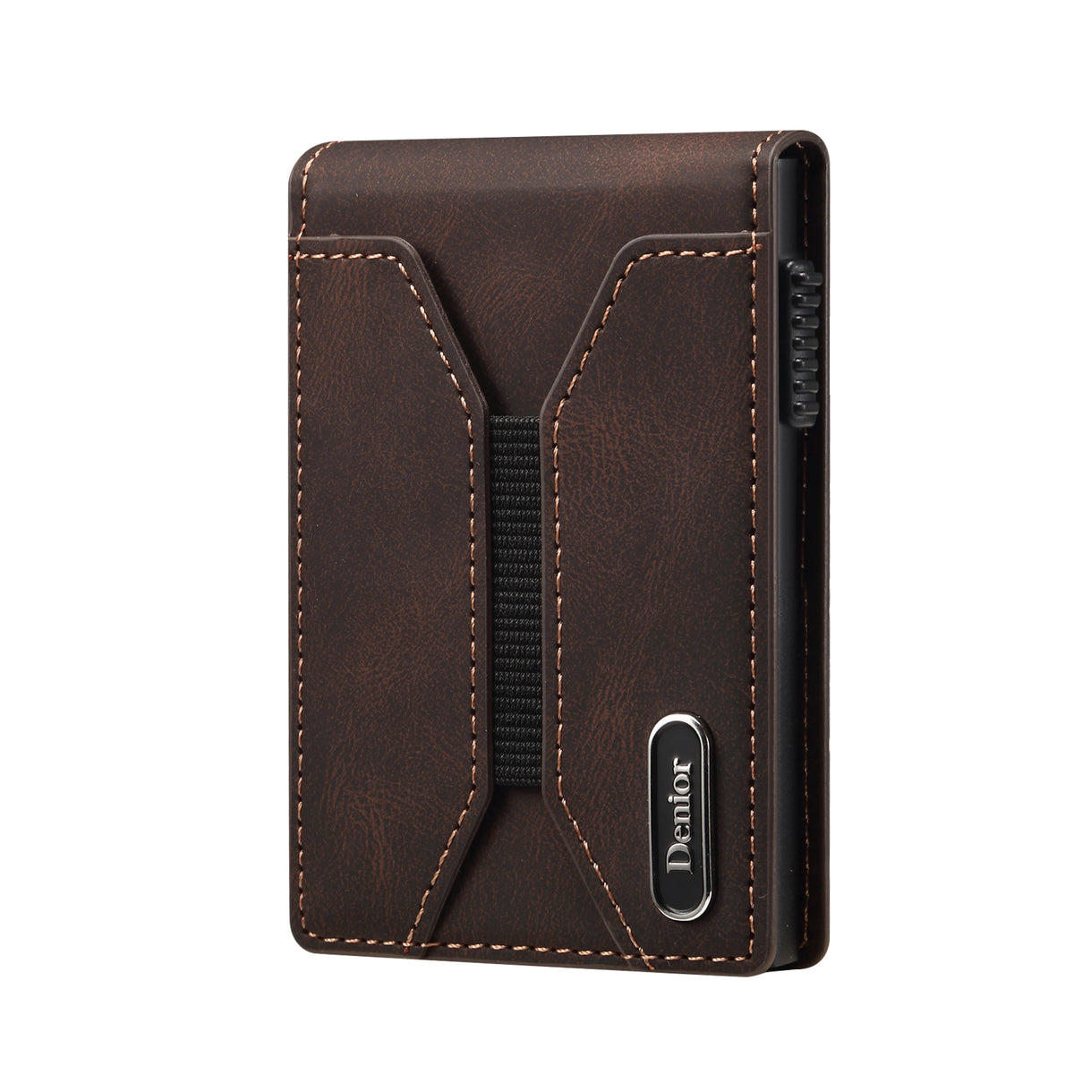 PU Leather 4 Card Slots Magsafe fold Pop Wallet